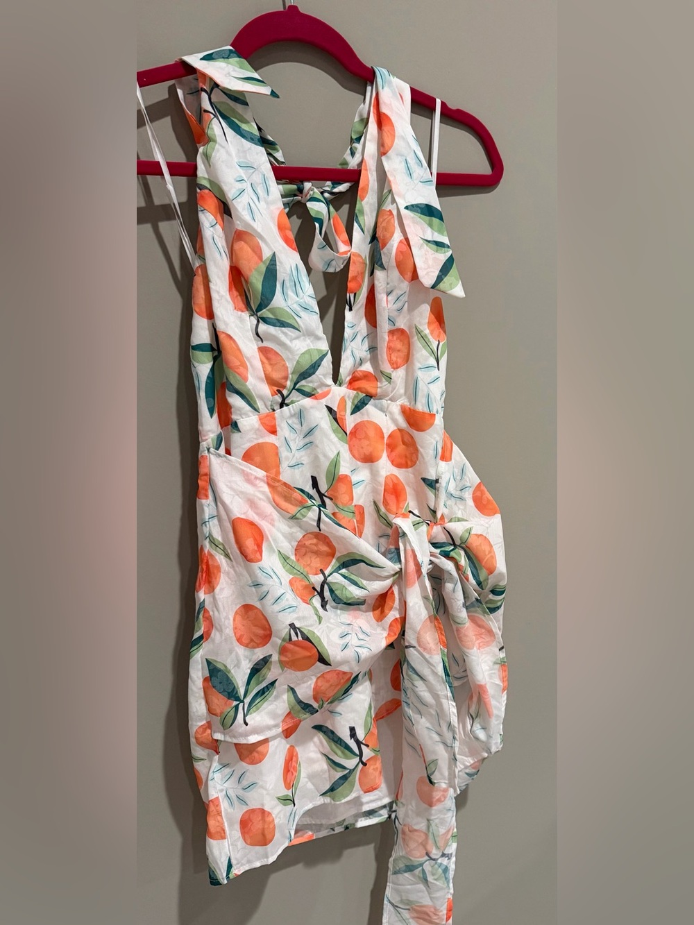 Indikah Citrus Fruit Halter Wrap Mini